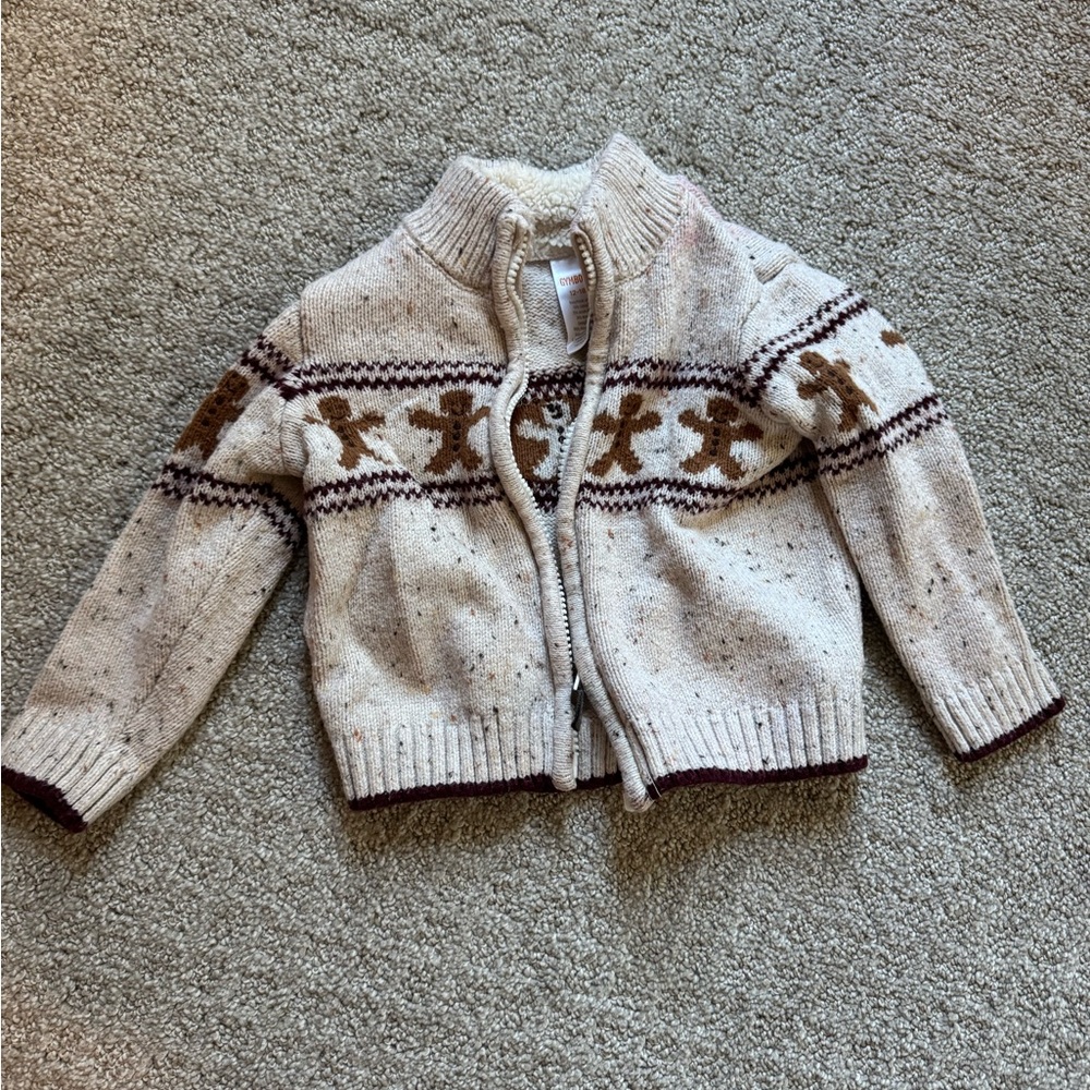 Cozy Cream and Brown Sweater